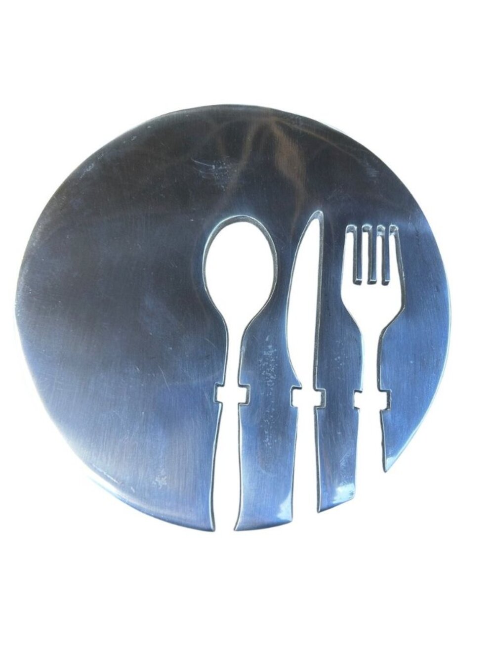 Crate & Barrel Knife Fork Spoon Stainless Steel Trivet